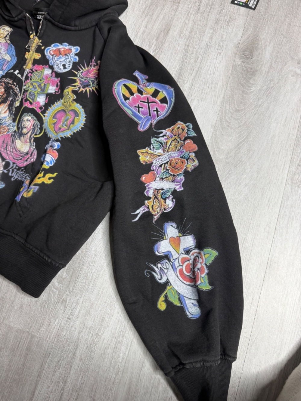 NEW* Black Righteous Zip Up Hoodie Sizes Small, Medium, Large, And XL 100% Real - Picture 6 of 7